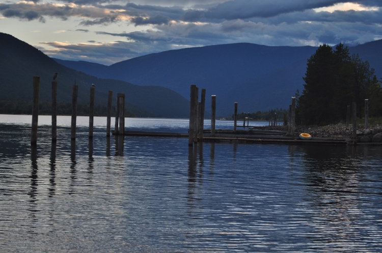 Balfour's Birch Grove RV Park overlooking Kootenay Lake west arm